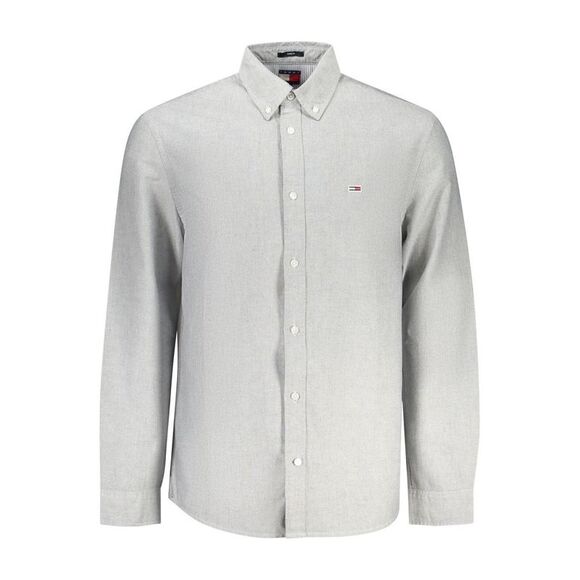 Tommy Hilfiger Grigio Cotton Men Men's Shirt